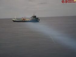 Bakamla RI Evakuasi Kapal MV Leann Yang Terbakar di Perairan Anambas