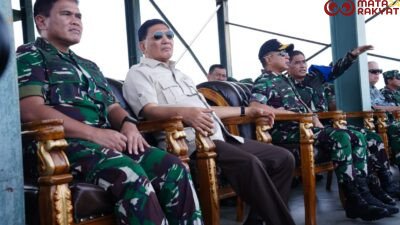 Panglima TNI Dampingi Menhan RI Tinjau Latihan Puncak Super Garuda Shield di Baturaja/Puspen TNI