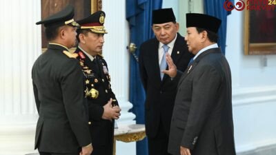 Panglima TNI Hadiri Penganugerahan Pangkat Istimewa dan Pelantikan Menteri Kabinet Merah Putih di Istana Negara/Foto BPMI Setpres