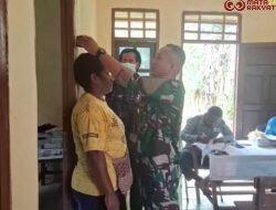 Optimalisasi Pelayanan Kesehatan, TNI Bersama Puskesmas Kombut Lakukan Pusling di Amuan