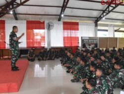 Dandim 1710/Mimika Gelar Jamdan Sampaikan Arahan Kasad Kepada Segenap Prajurit dan PNS Kodim