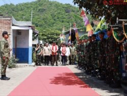 Panglima TNI Dampingi Menhan RI Tinjau Yonif TP 835/Samota Yudha Bhakti di Sumbawa