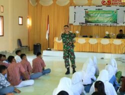 Satgas TMMD ke-126 Kodim 1505/Tidore Berikan Penyuluhan Bahaya Narkoba kepada Pelajar