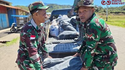 Kodim 1715/Yahukimo Melaksanakan Renovasi Rumah Tidak Layak Huni Dalam Rangka Memperingati HUT Korem 172/PWY Ke-62/Puspen TNI