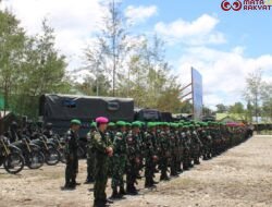 Kodim 1715/Yahukimo dan Satgas-Satgas TNI di Wilayah Yahukimo Gelar Upacara HUT Ke-80 TNI