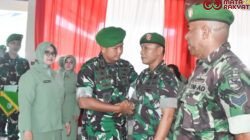Dandim 1710/Mimika Pimpin Acara Tradisi Korps Pindah Satuan, Masuk Satuan dan Purna Tugas Personel Kodim 1710/Mimika/Puspen TNI