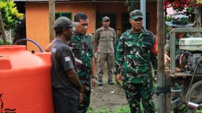 Tim Wasev TMMD ke-126 Tinjau Langsung Progres Pembangunan di Oba Selatan/Puspen TNI