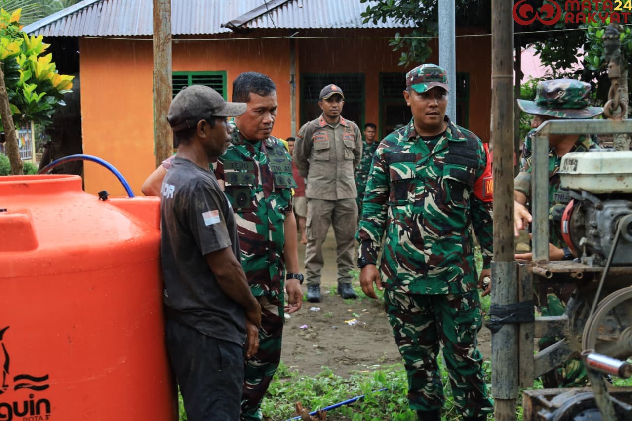 Tim Wasev TMMD ke-126 Tinjau Langsung Progres Pembangunan di Oba Selatan/Puspen TNI