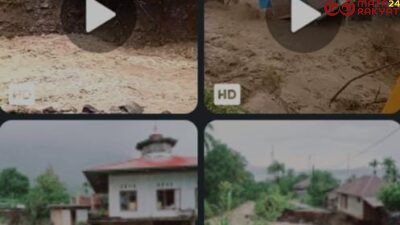 Jembatan putus dan rumah warga mengalami kerusakan berat