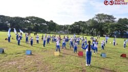 Car Free Day Lanud Sultan Hasanuddin Dimeriahkan Penampilan Drum Band SD Angkasa 1 Mandai/Puspen TNI