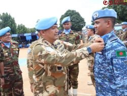 DFC MINUSCA Pimpin Upacara Medal Parade BANBAT-11 Dan BANMED-2/3