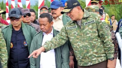Menhan RI dan Panglima TNI Pimpin Penertiban Tambang Ilegal/Puspen TNI