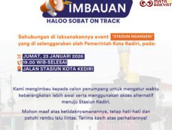 KAI Daop 7 Madiun Imbau Pelanggan Atur Waktu Keberangkatan Imbas Kegiatan “Stasiun Ngangen” di Kediri