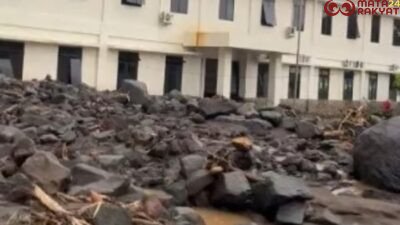 PU Kirim Personel dan Alat Berat Atasi Banjir Sitaro