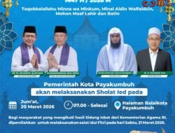 Pemko Payakumbuh Gelar Salat Idulfitri 1447 H di Balai Kota, Masyarakat Diberi Keleluasaan Pilih Waktu