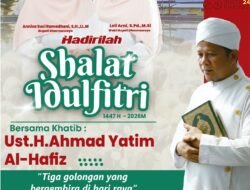 Bupati Dharmasraya Ajak Masyarakat Sholat IdulFitri 1447 H, di Masjid Agus 