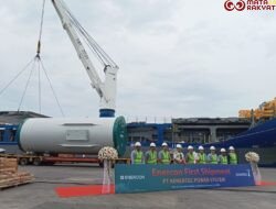 PTP Nonpetikemas Cabang Banten Tangani Ekspor Perdana Wind Mill Tower Tujuan Kanada