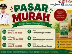 Kabar Gembira, Pemkab Dharmasraya Akan Gelar Pasar Murah
