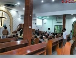 Peringatan Kenaikan Isa Al-Masih, Polsek Sungai Rumbai Pastikan Ibadah Jemaat HKBP Berjalan Aman dan Khidmat