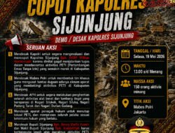 Aliansi ‘Bara Aksi’ Gelar Demo di Mabes Polri, Desak Kapolri Copot Kapolres Sijunjung