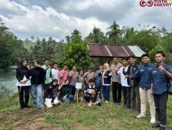 HMI Dharmasraya Gelar Tadabbur Alam di Nagari Alahan Nan Tigo, Dorong Pariwisata dan Salurkan Bansos