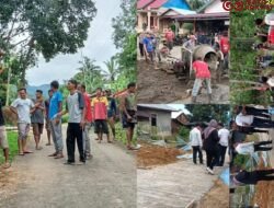 (Doc) gotong royong pembangunan di Rabi Jonggor 