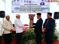 Pemko Payakumbuh Sambut Kepulangan 173 Jemaah Haji, Harapkan Jadi Teladan di Masyarakat