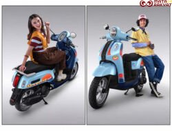 Fazzio Sunset Blue Hybrid x Alkateri, Motor Limited Edition Buat Nyempurnain Look Retro-Future Lo