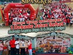 Satu Dekade Penuh Warna, Ribuan Warga Tumpah Ruah di Jalan Sehat Nagari Sipangkur