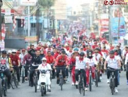 Ribuan Warga Bone Ramaikan Gowes Kemerdekaan, Olahraga dan UMKM Jadi Sorotan