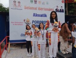 Cabang Akuatik Dharmasraya Sumbang Empat Mendali di Porprov XVI 