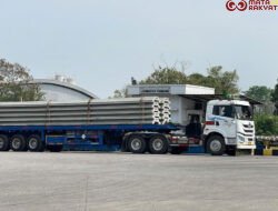 Proyek Siring Pengaman Sungai di Kalimantan Selatan Gunakan CCSP Waskita Beton Precast